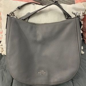 Coach leather hobo bag